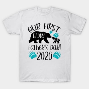 First Fathers Day Daddy And Baby Bear Matching T-Shirt